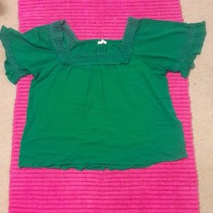 Green blouse